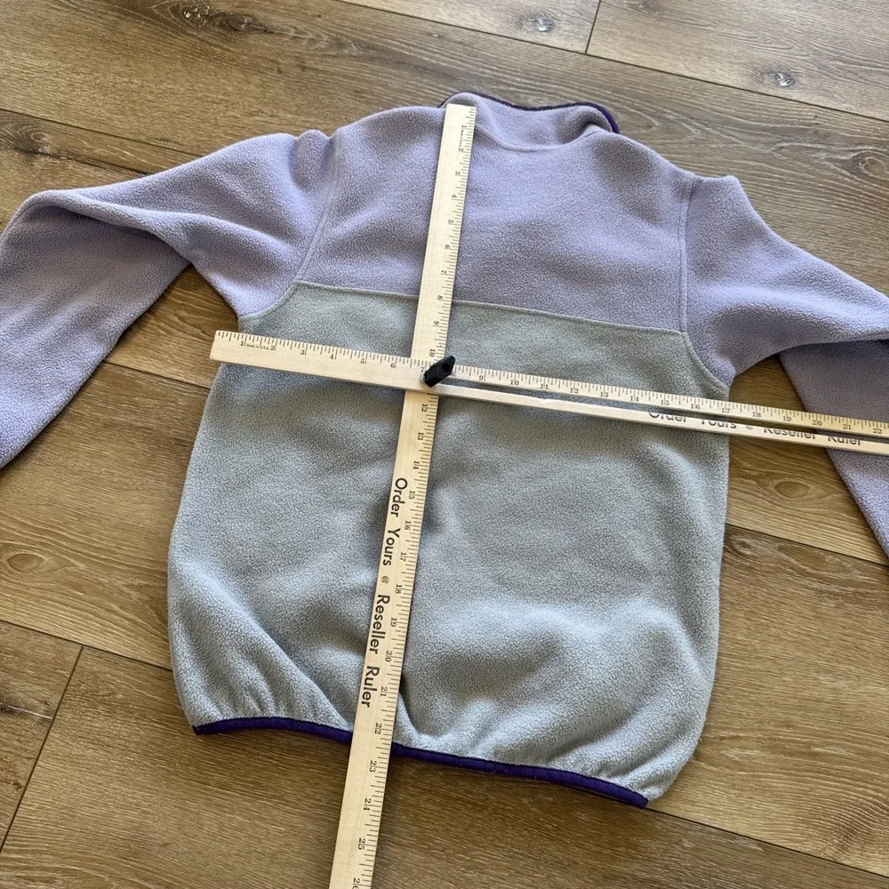 Patagonia Synchilla Snap-T Pullover Girls L 12 Purple‎ Jacket Fleece 65545